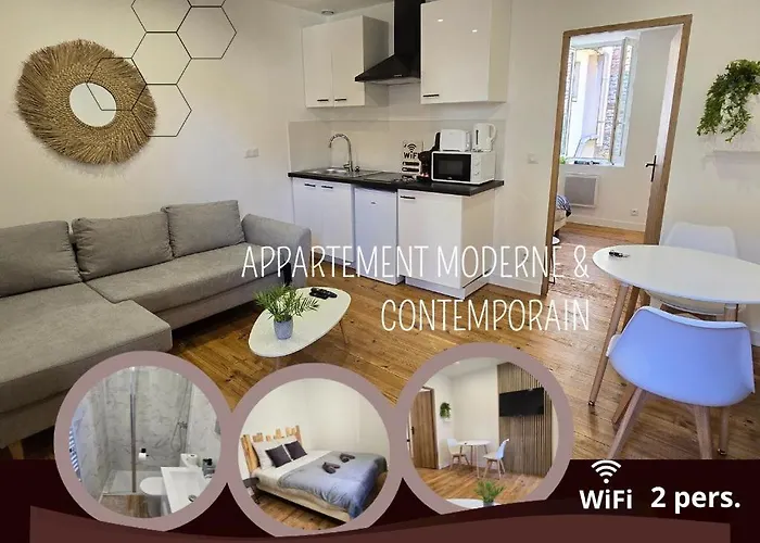 Appartement Moderne Et Contemporain, Wifi, 2 Pers